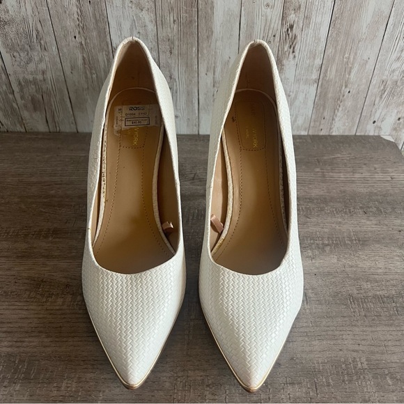 Marc New York Elegant White Textured Women's Pumps 8.5 - Picture 1 of 9